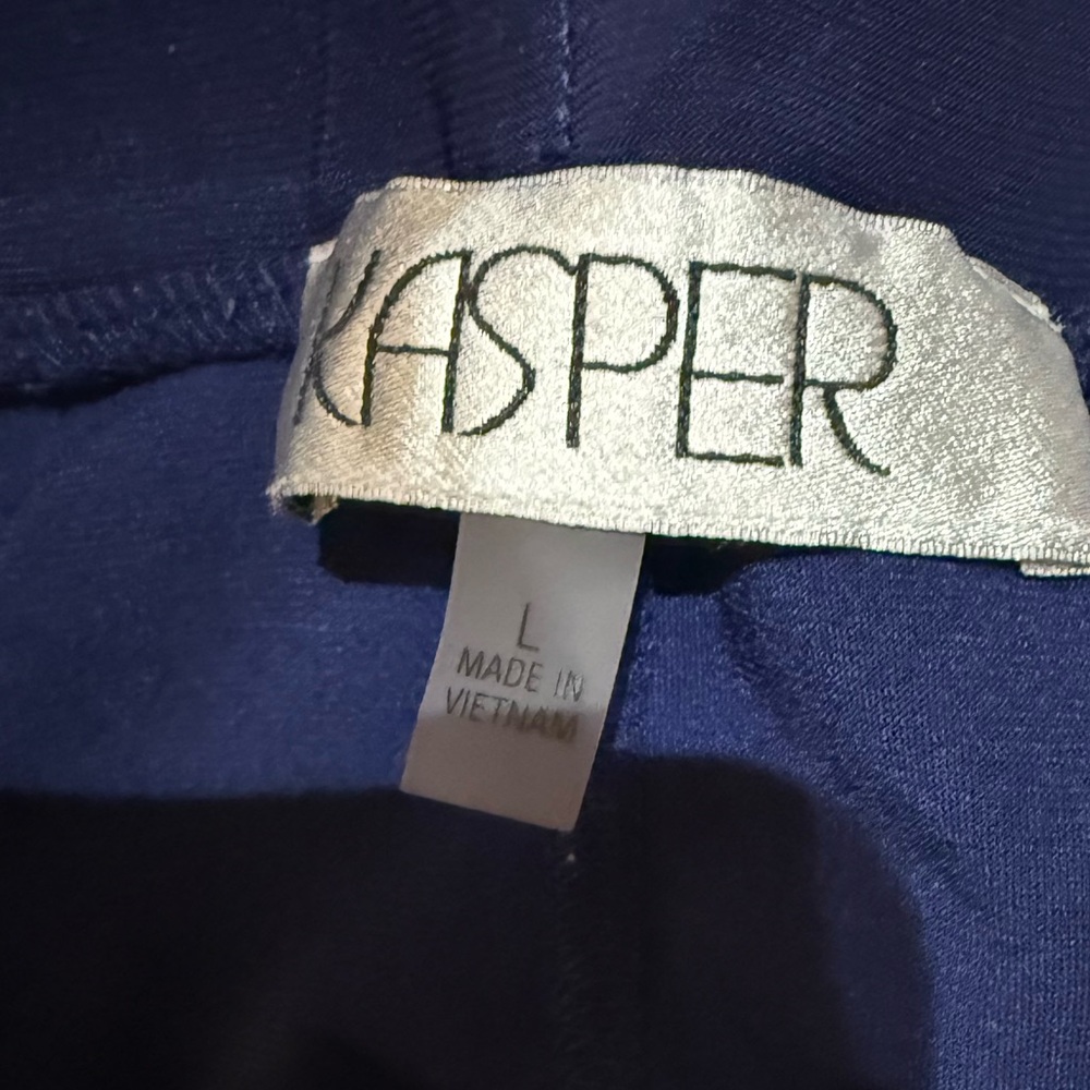 Kasper Royal Blue A Line Skirt - Picture 3 of 4